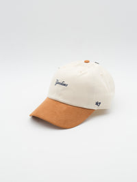 CLEAN UP Script Suede New York Yankees Natural