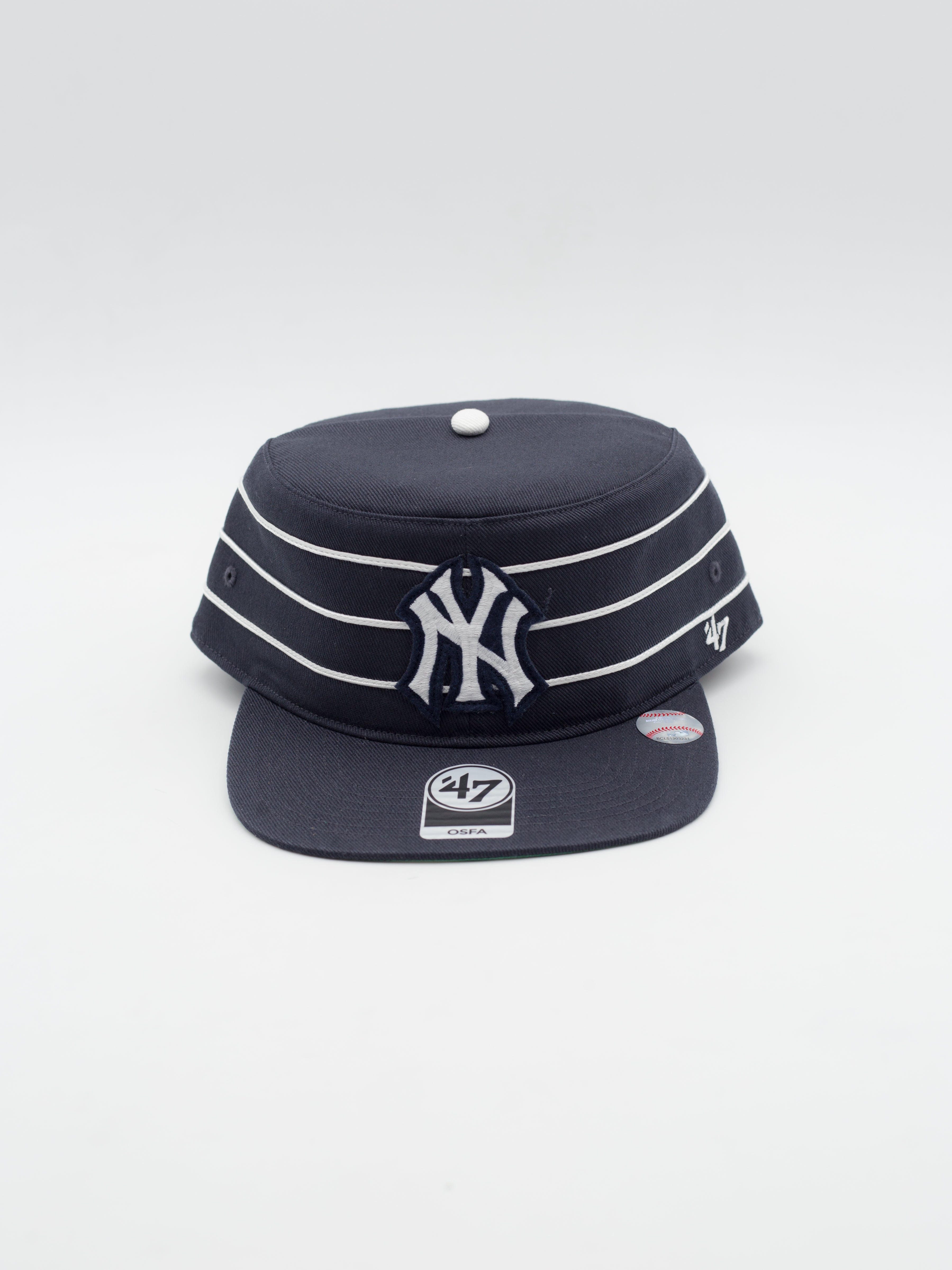Pillbox Cooperstown Golden Age New York Yankees Navy