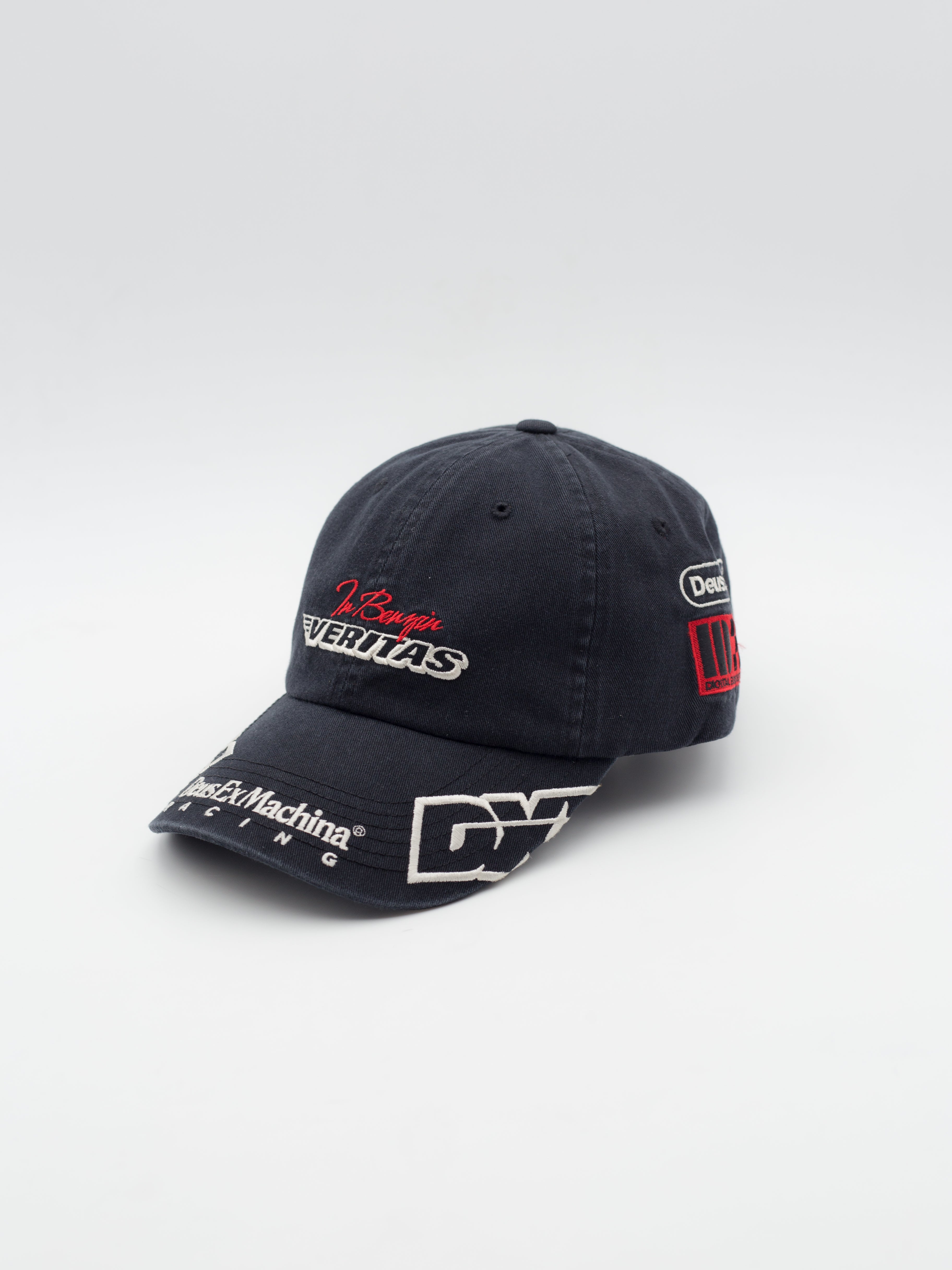 Ace Moto Dad Hat Washed Black