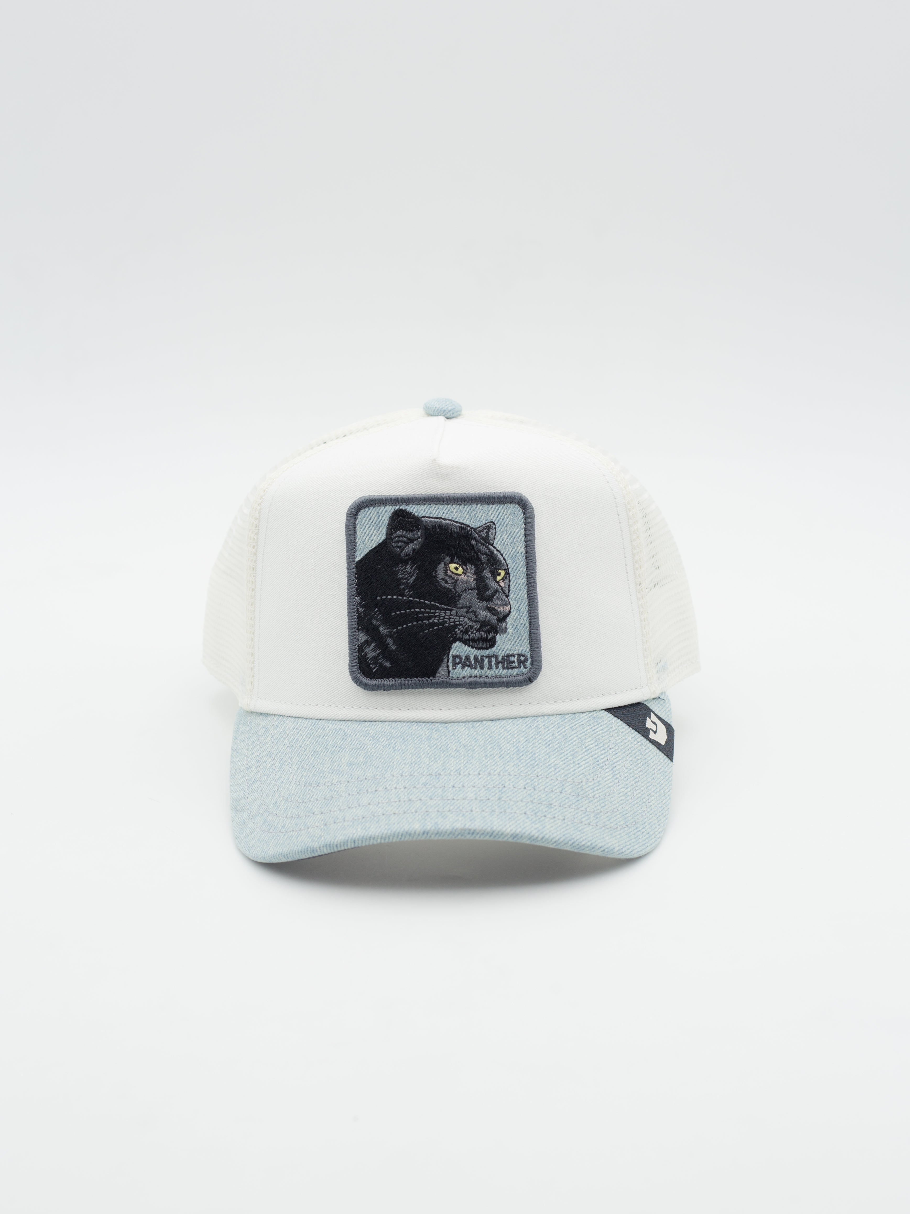 Denim Panther Trucker White/Blue