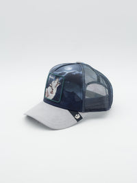 Wolf In The Element Trucker Navy/Grey