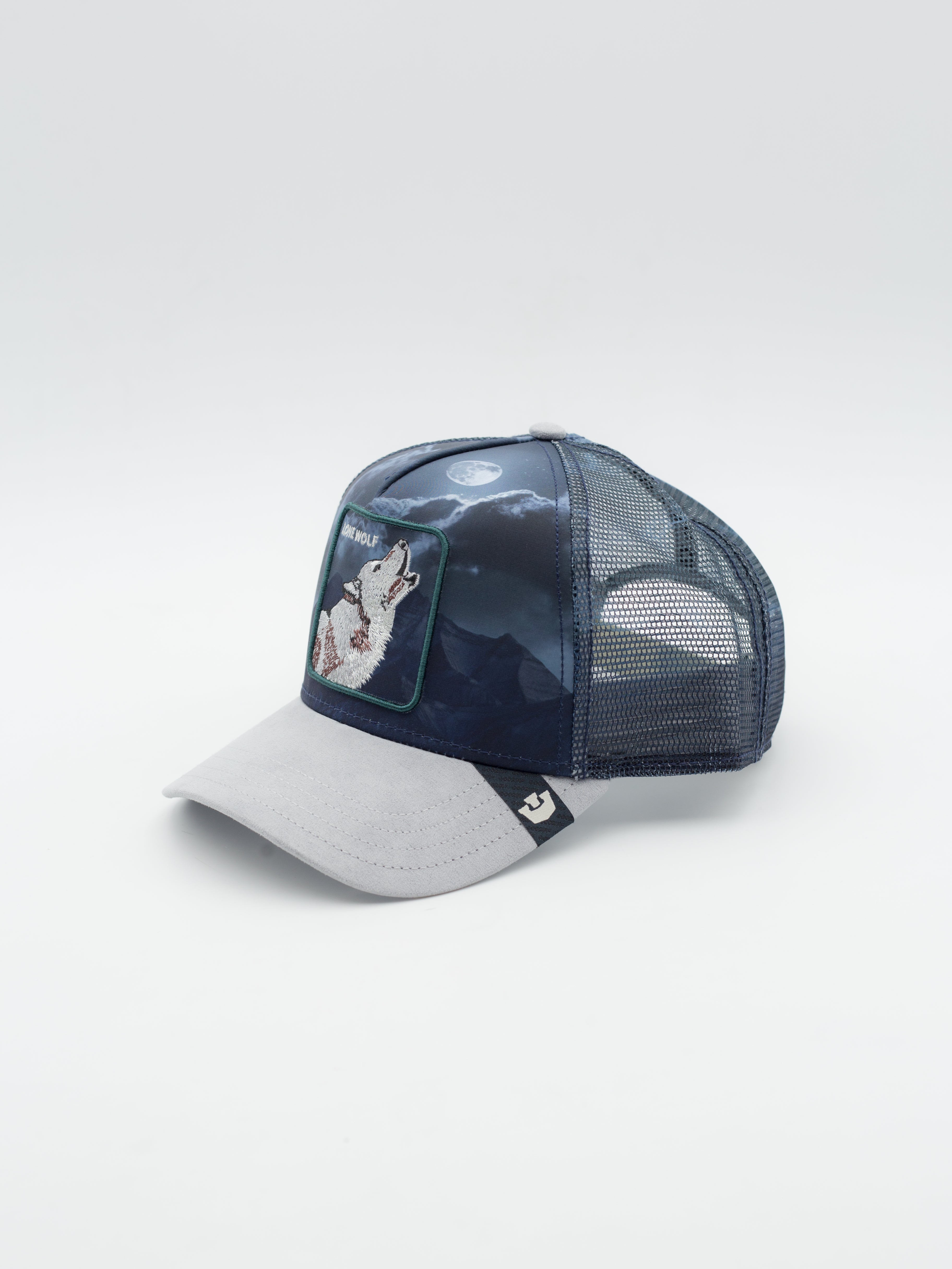 Wolf In The Element Trucker Navy/Grey
