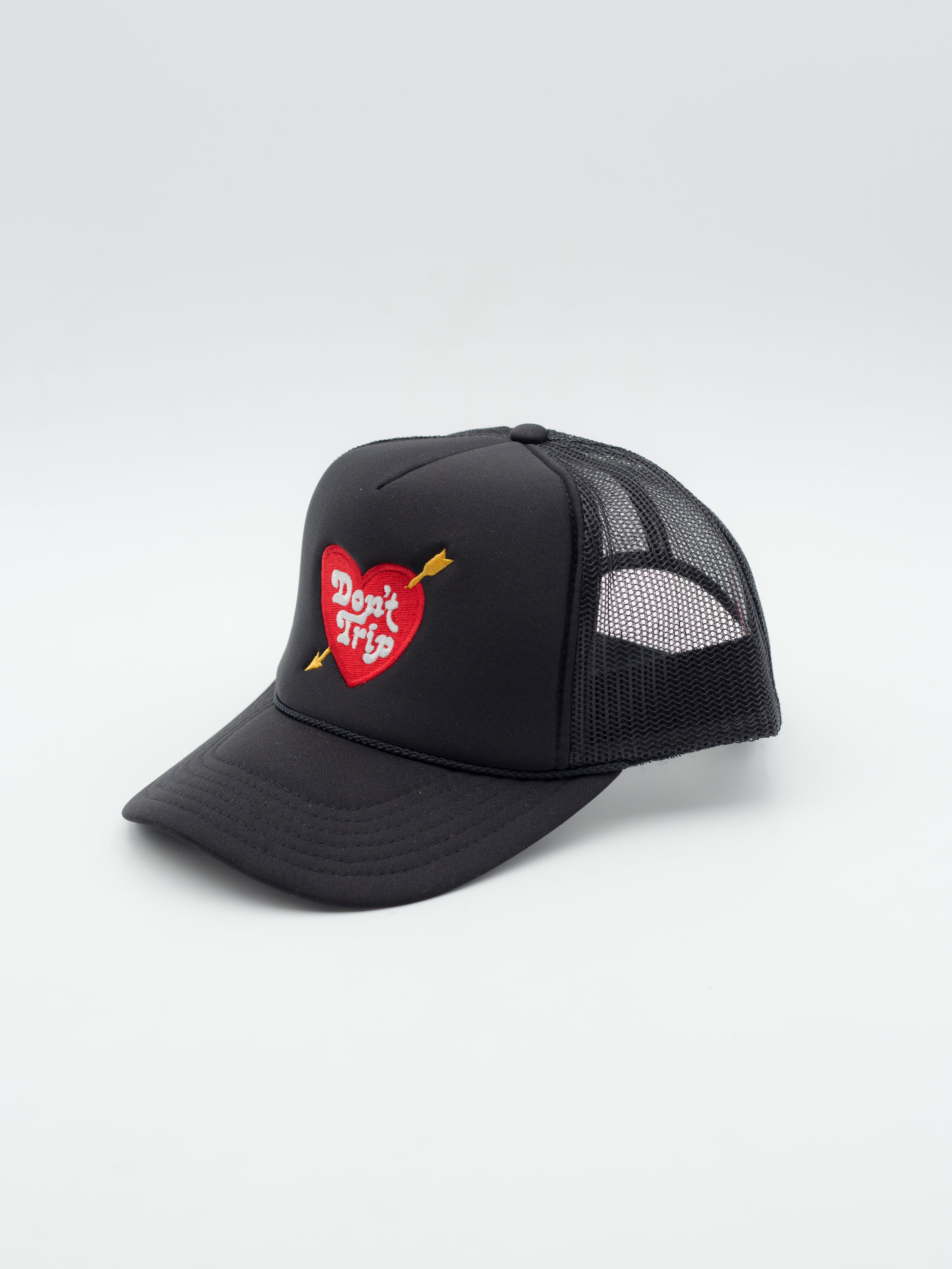 Heart & Arrow Trucker Hat Black