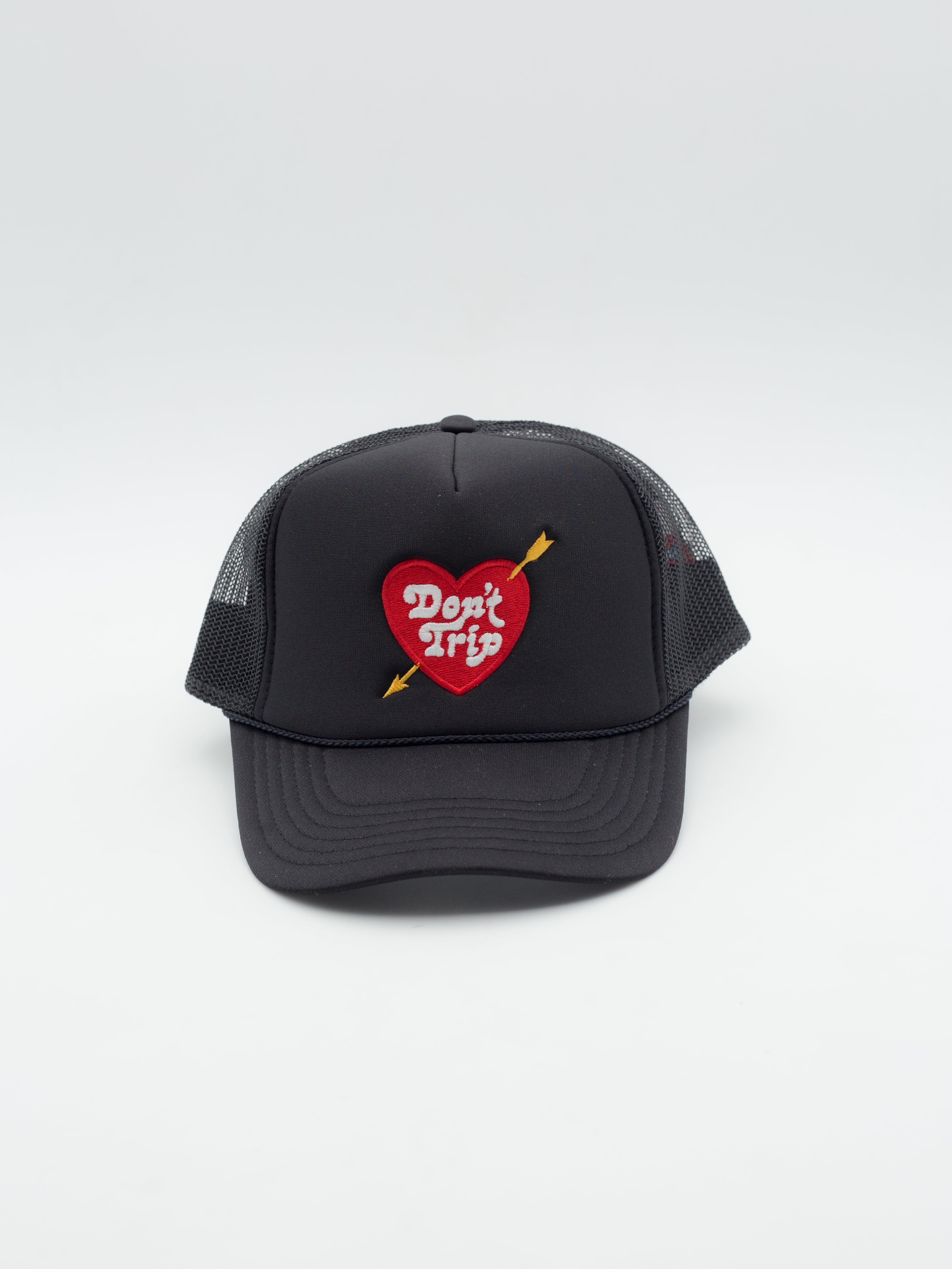 Heart & Arrow Trucker Hat Black