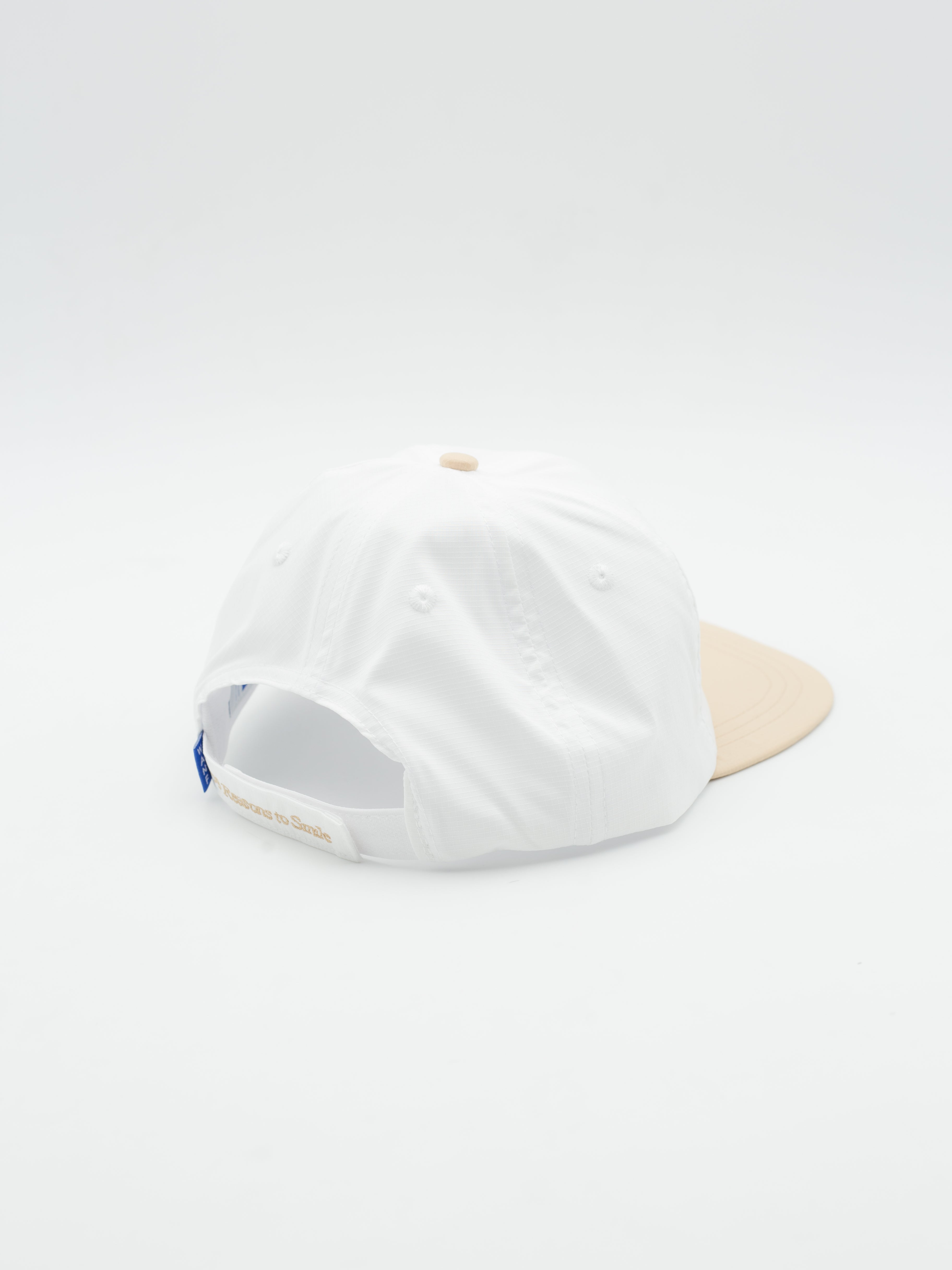 Typo Hat Khaki/White