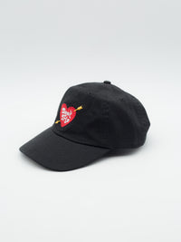 Heart & Arrow Dad Hat Black