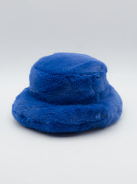 Dion Packable Winter Bucket Hat Blue