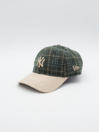 9TWENTY Wool Plaid Mix Check New York Yankees