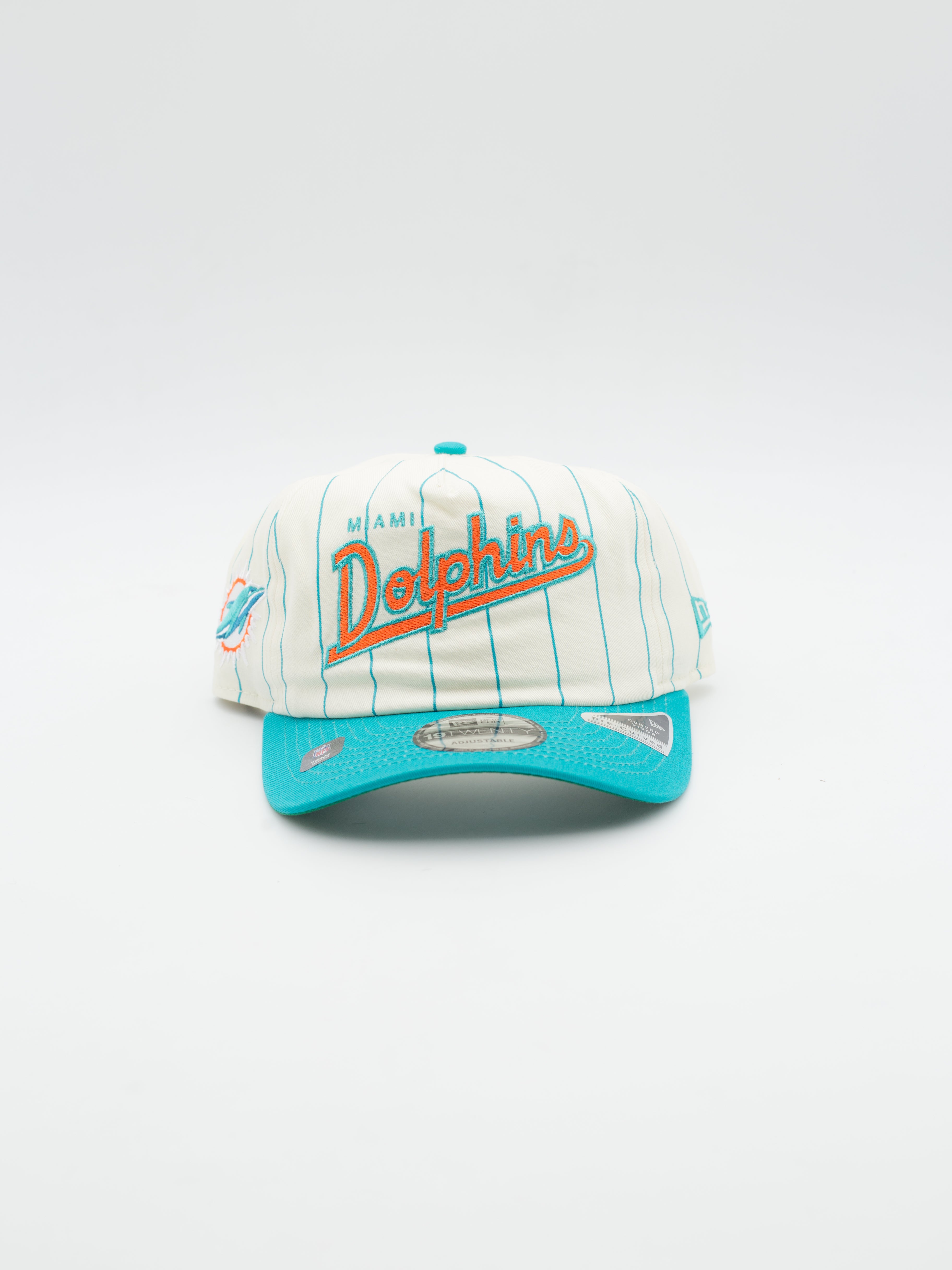 19TWENTY Pinstripe Miami Dolphins Beige/Blue