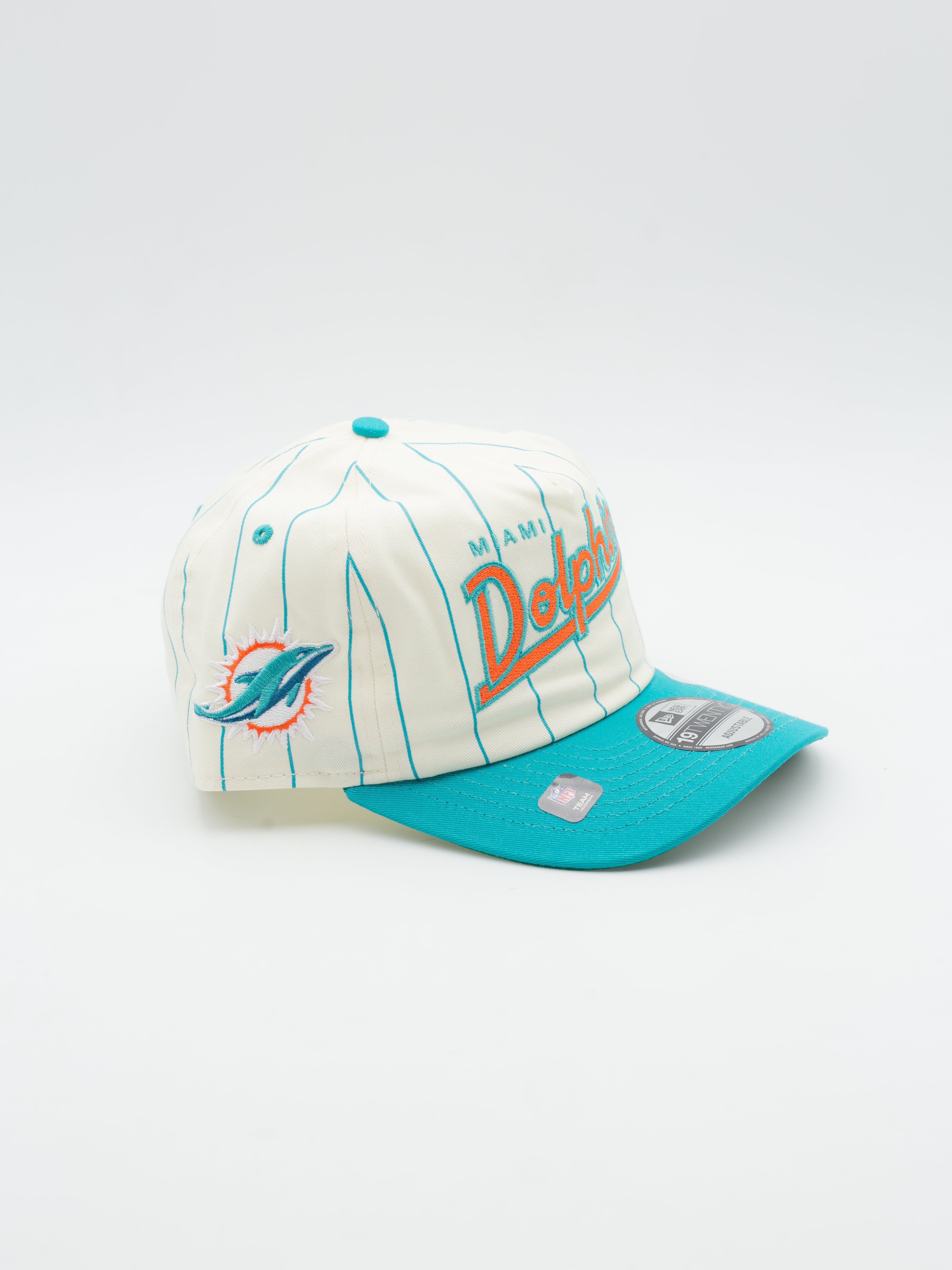 19TWENTY Pinstripe Miami Dolphins Beige/Blue