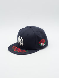 59FIFTY Cooperstown Floral New York Yankees Navy