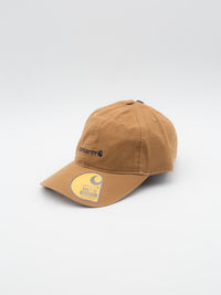 Womens Canvas Embroidered Dad Hat Brown