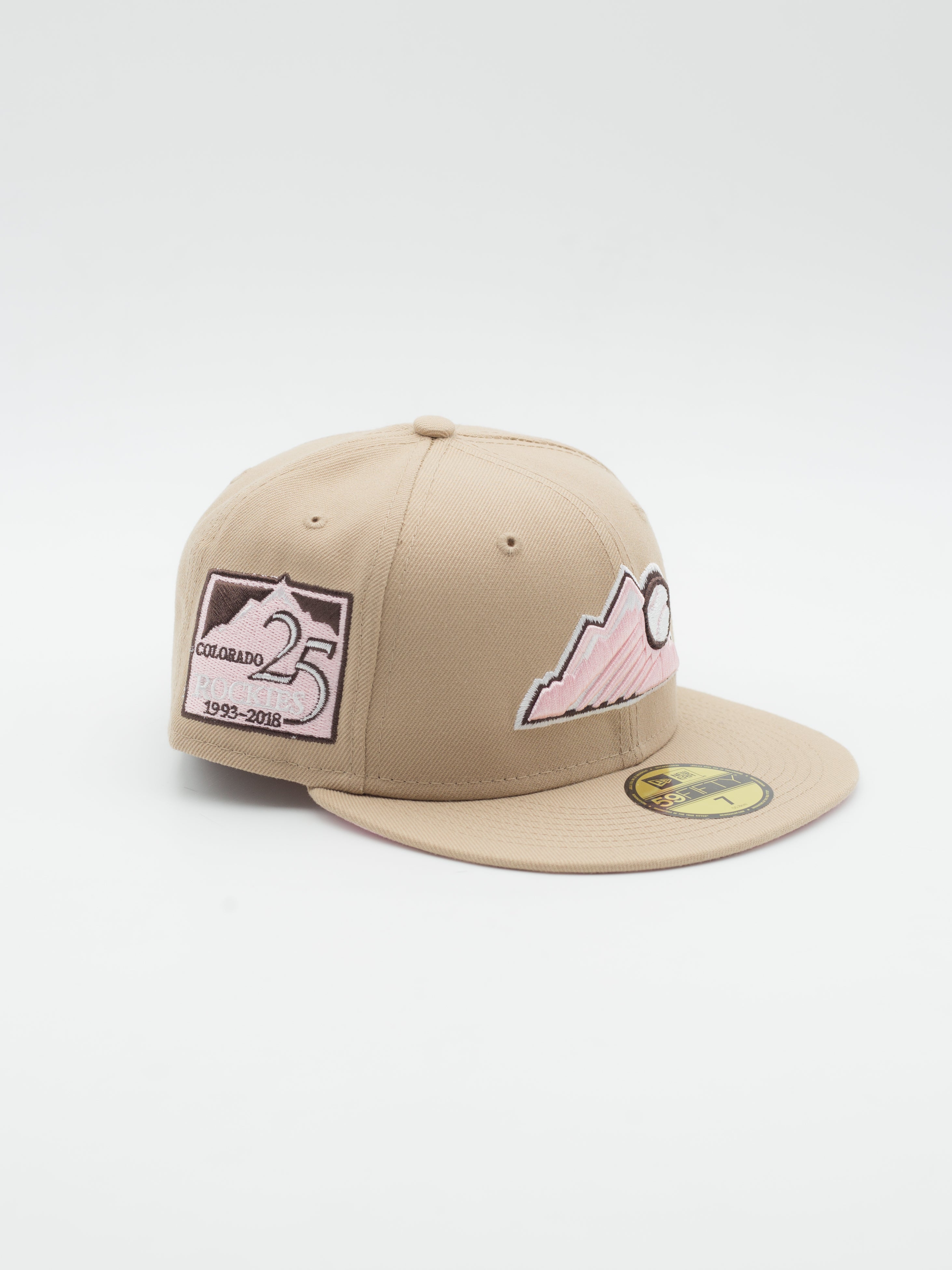 59Fifty 25th Colorado Rockies Camel/Pink