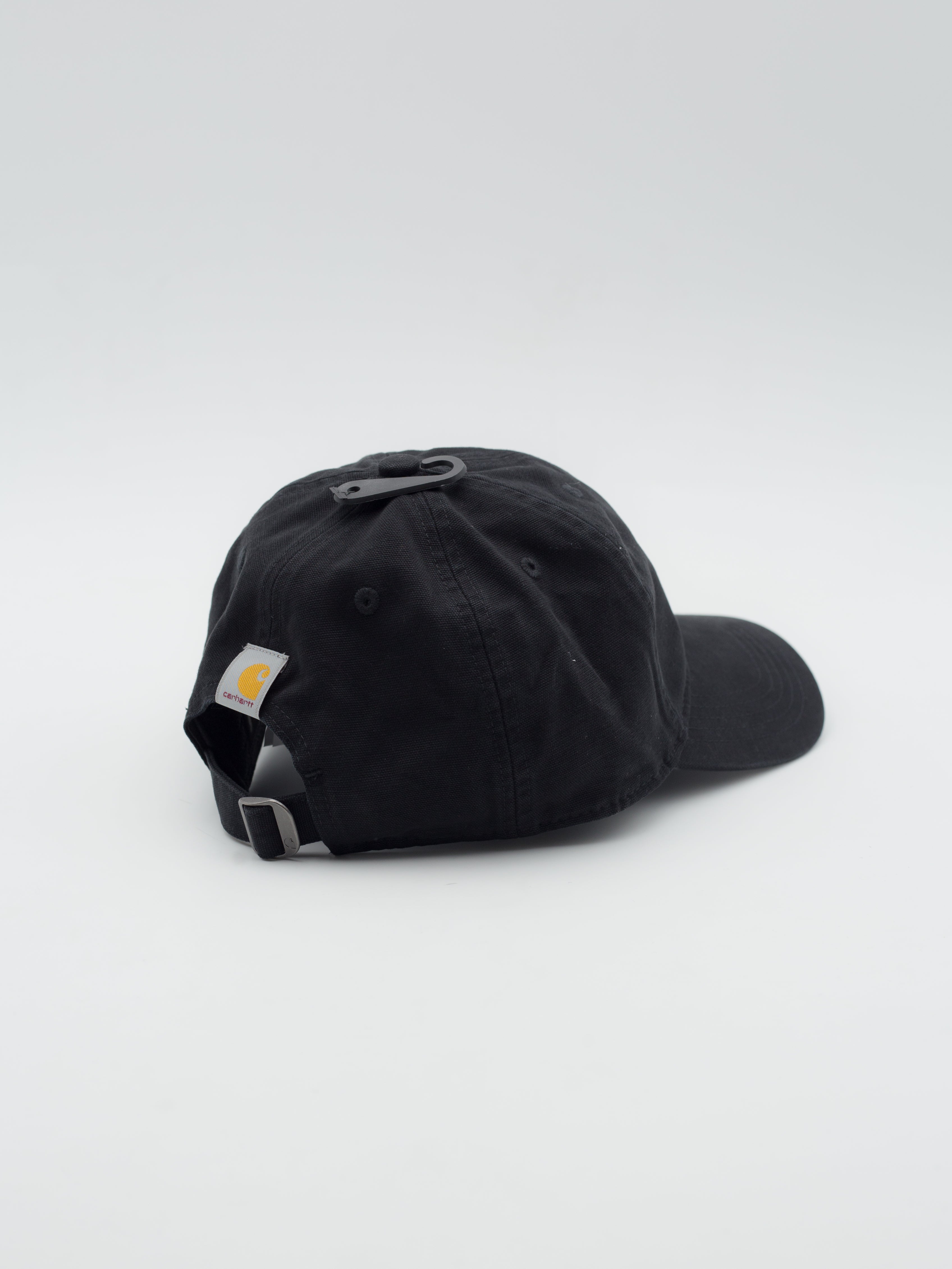 Canvas Script Dad Hat Black