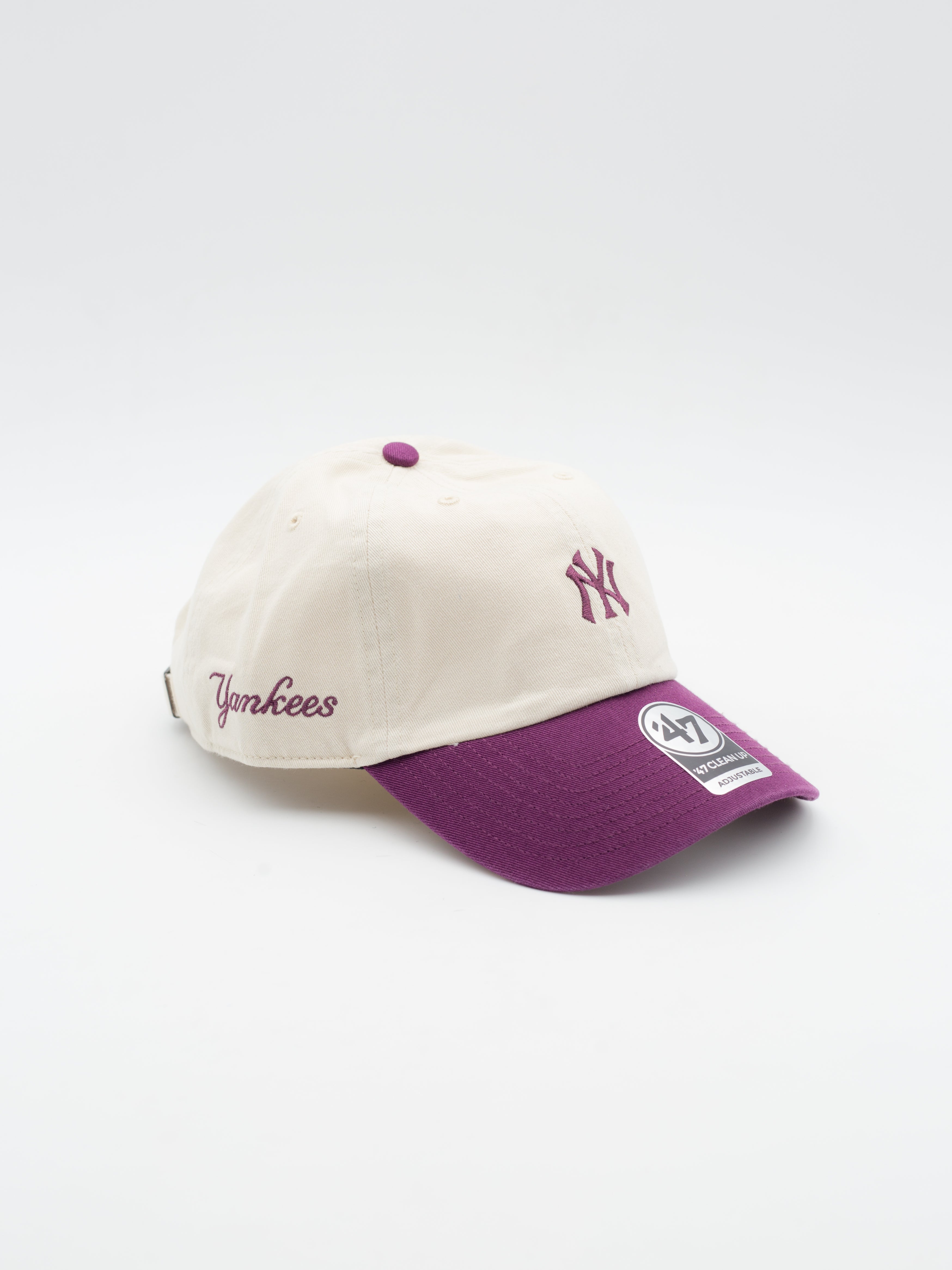 CLEAN UP Minilogo New York Yankees Natural/Purple