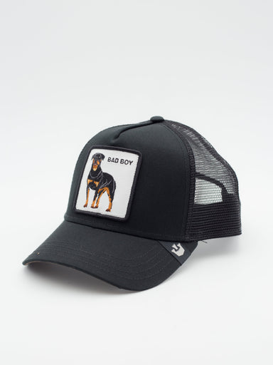 Gorra Negra Bordada para Hombre Cuidado Con el Perro