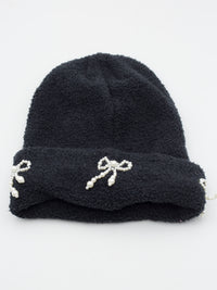 Pearl Beanie Black