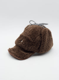 Faux Shearling Utility Cap