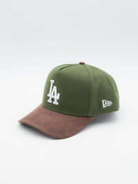 9FORTY Suede Visor E-Frame Los Angeles Dodgers Dark Green