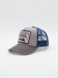 Square3b Trucker Grey/blue - La Tienda de las Gorras