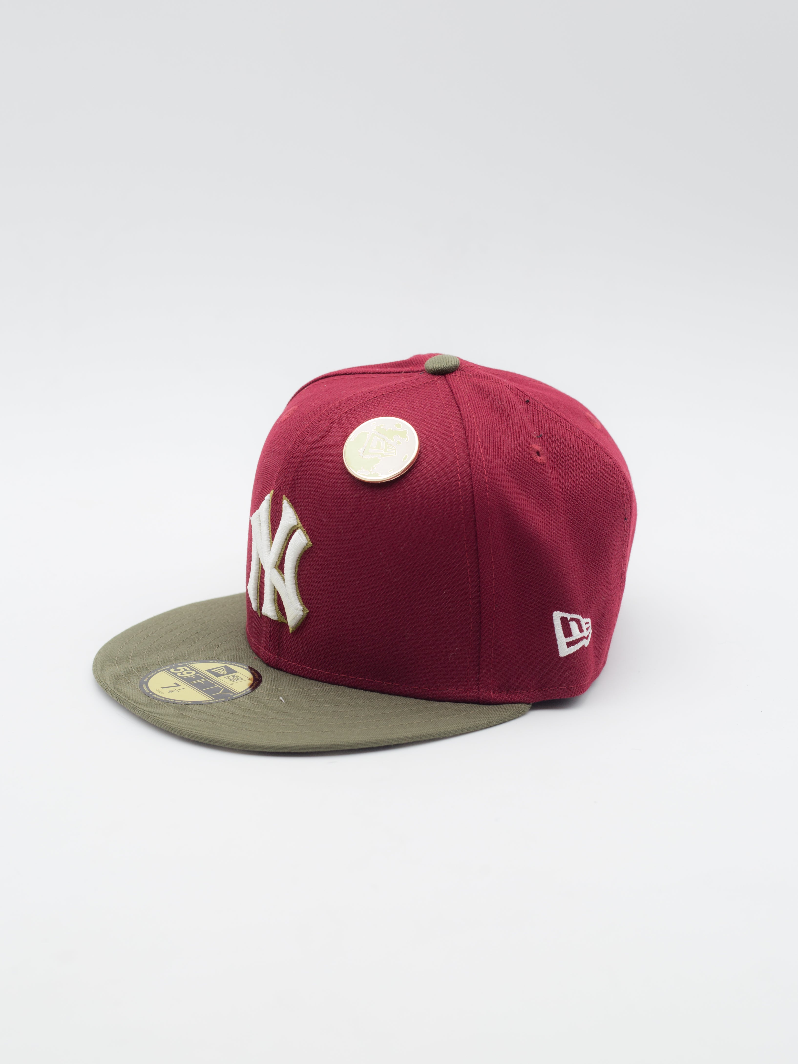 59FIFTY Contrast Pin New York Yankees Maroon/Olive