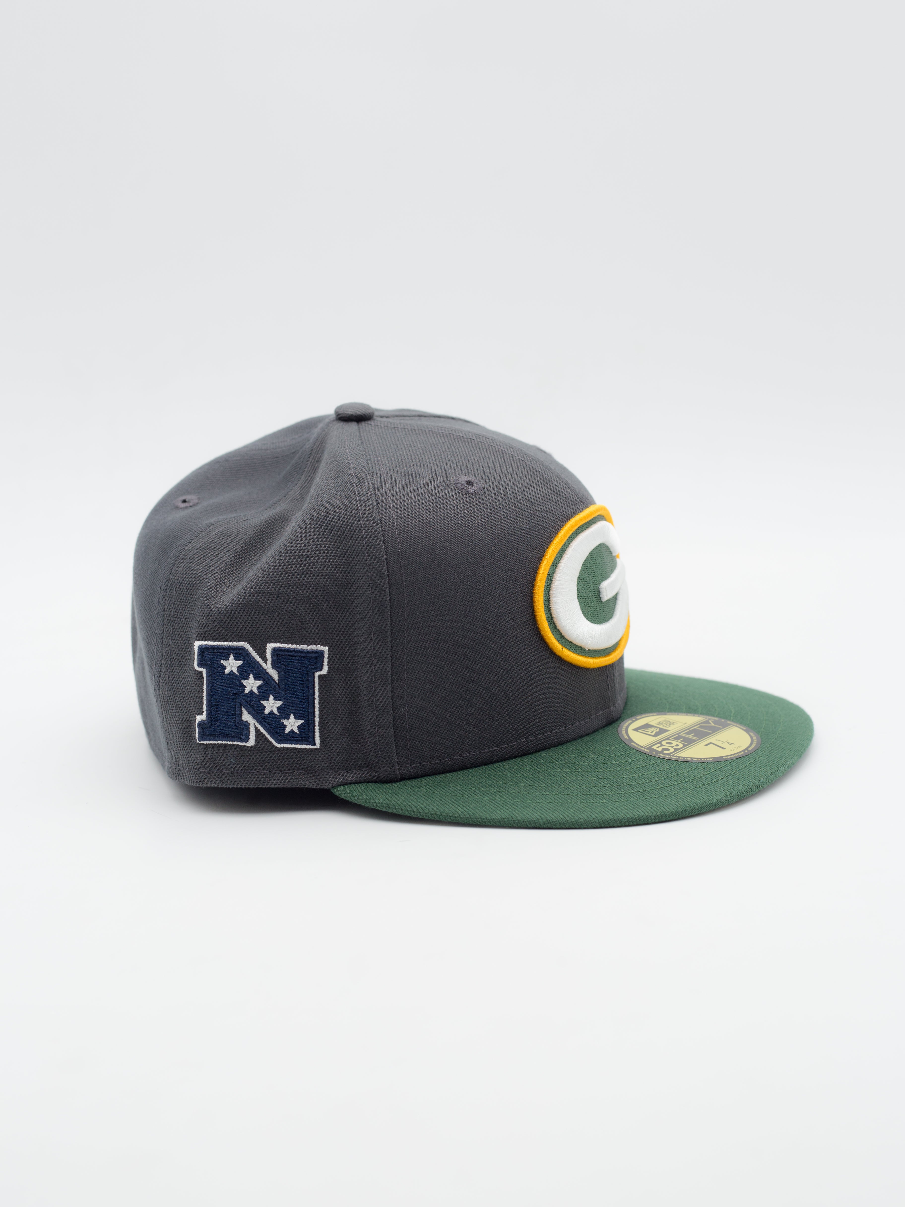 59Fifty Side Patch Green Bay Packers gris