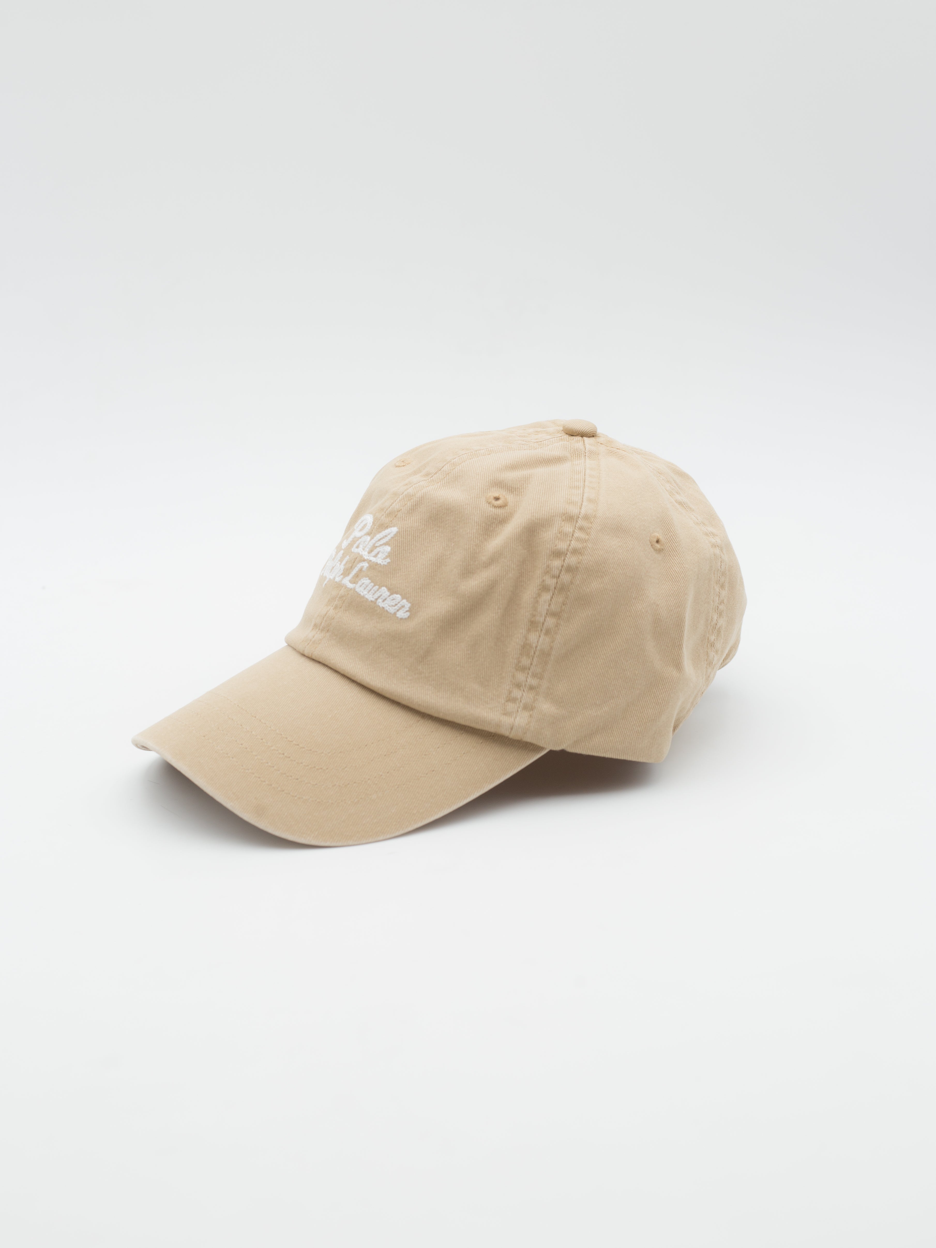 Classic Sport Script Cap Beige