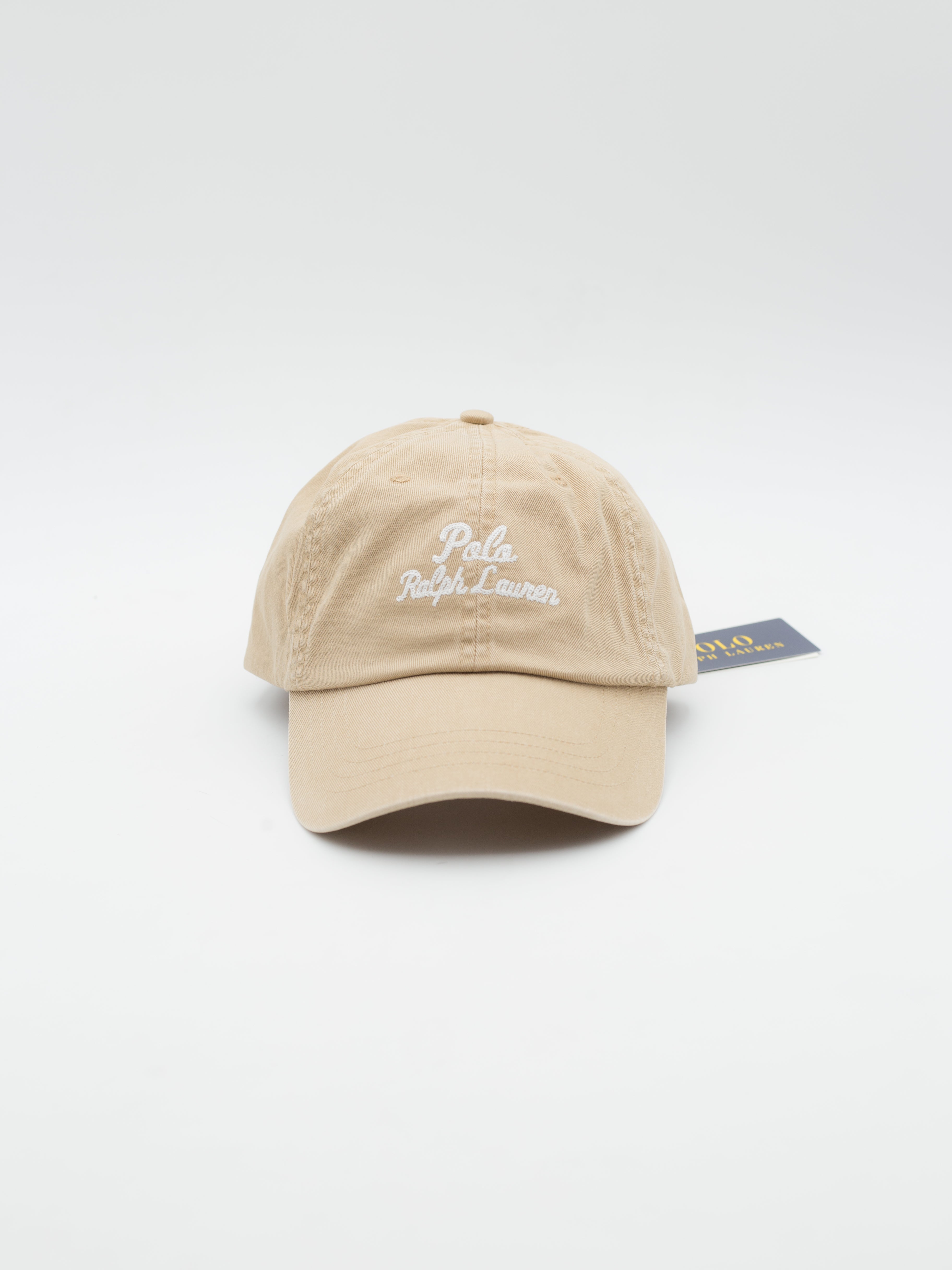 Classic Sport Script Cap Beige