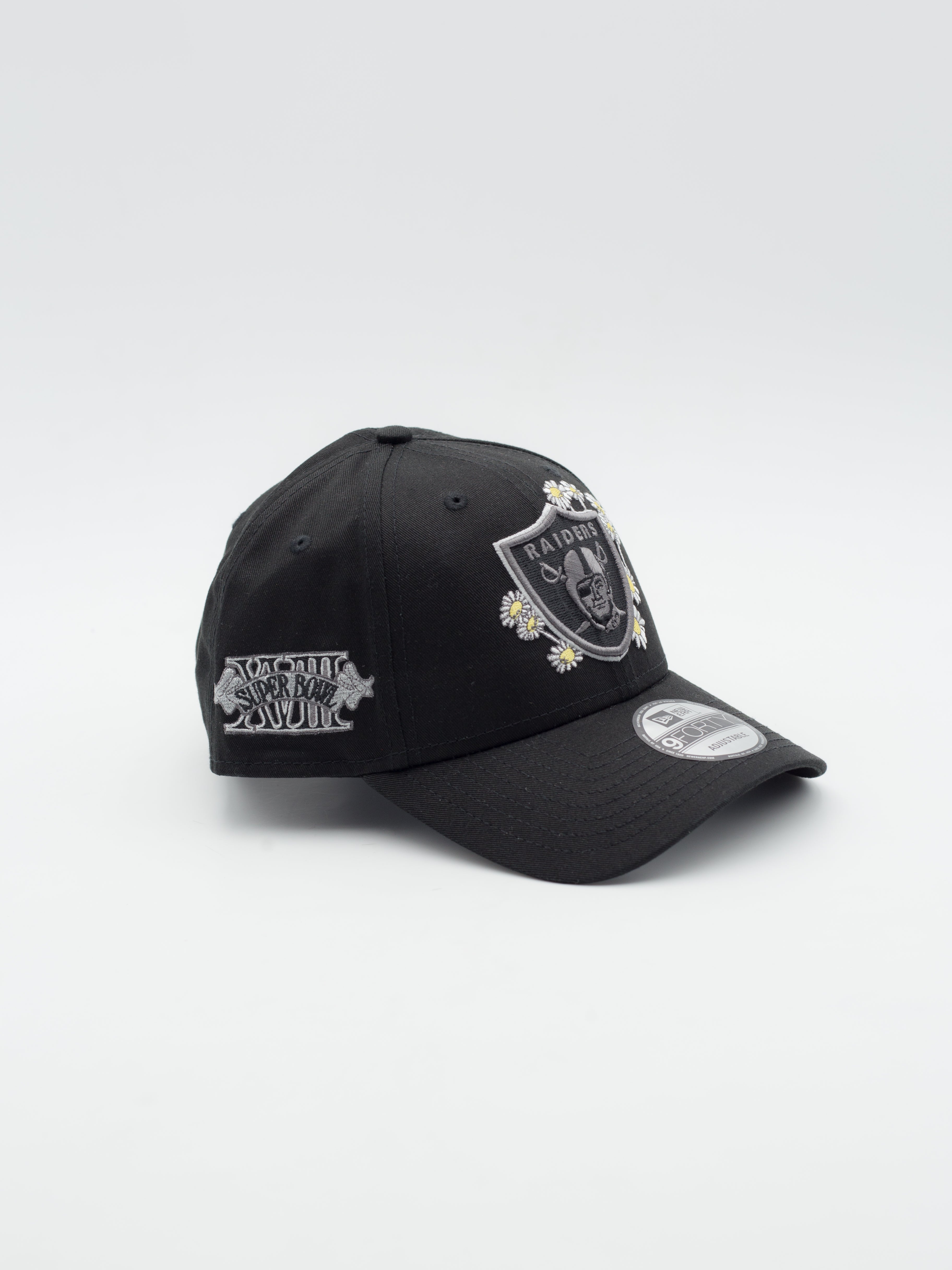 9FORTY Flower Icon Las Vegas Raiders Black