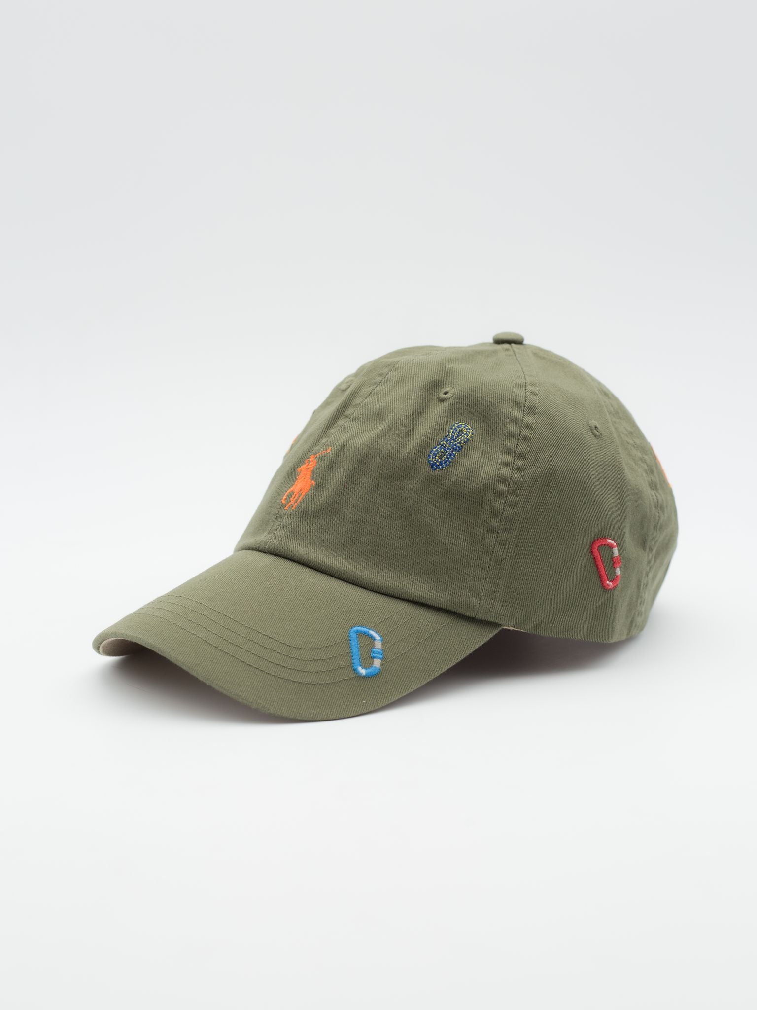 Classic Olive Hat Climbing Embroidery