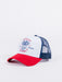 gorra Von Dutch Mot/BluTrucker Red/Blue visera curva rejilla ajustable moto