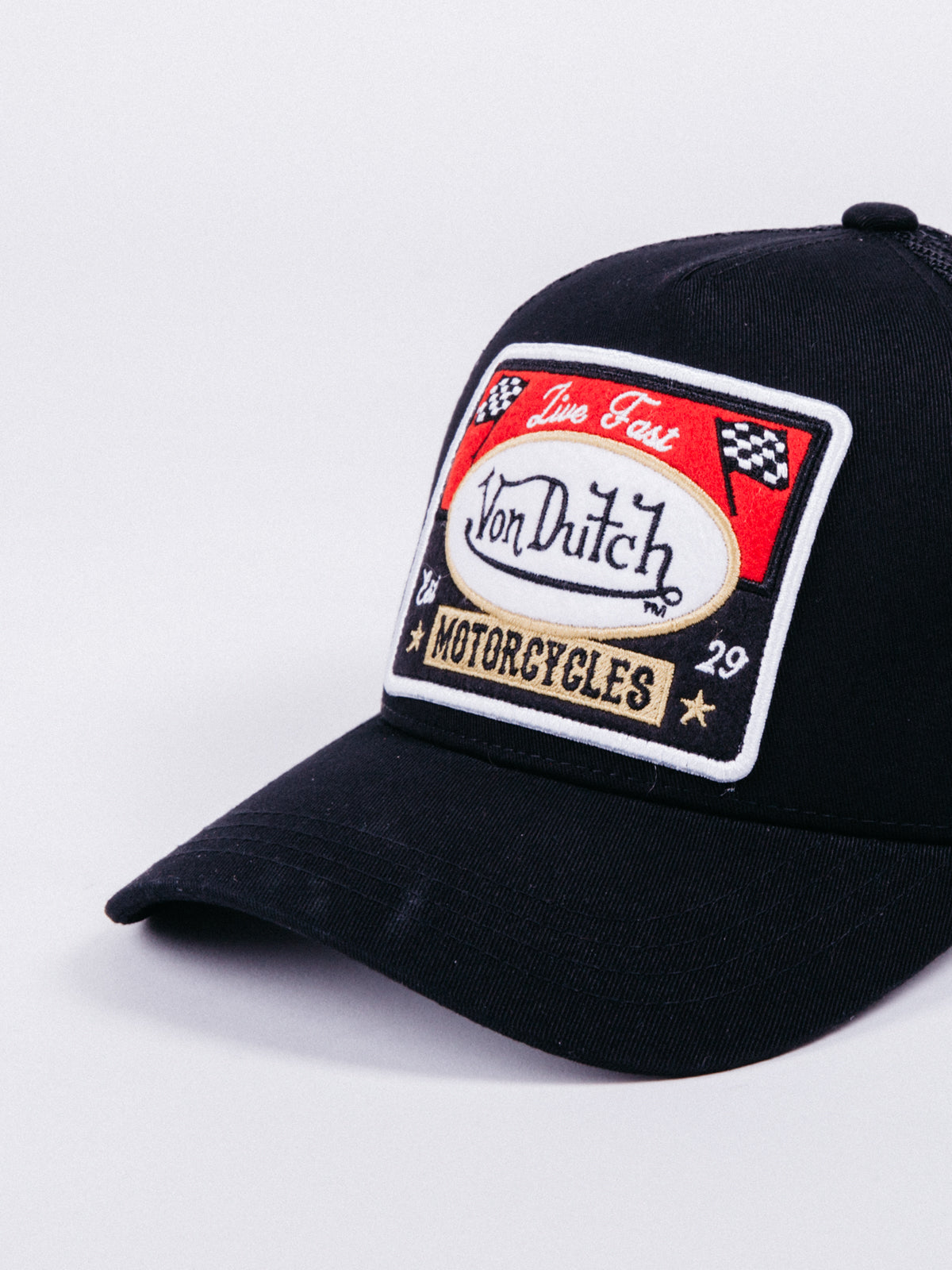 gorra von dutch blacky 1 motorcicle trucker